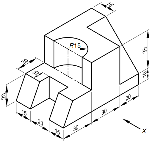 GTU Engineering Graphics & Design (3110013) Summer 2023 Question 5 OR (c) Diagram