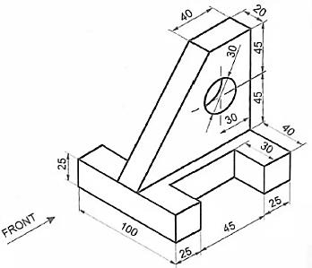 GTU Engineering Graphics & Design (3110013) Summer 2024 Question 5 OR (b) Diagram